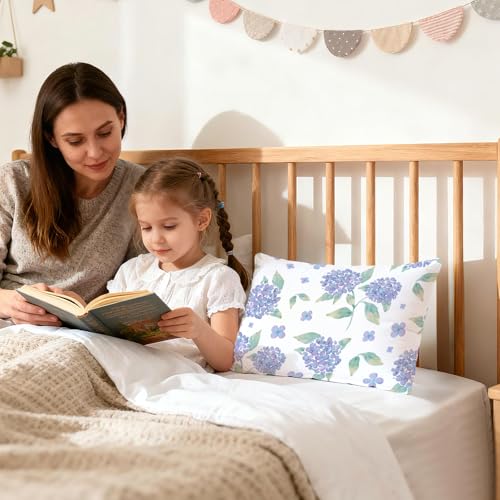 Image of UOMNY Toddler Pillowcases, 13X18 12x16 14x19 Flower Baby Pillow Case 2 Pack Small Pillow Covers for Travel Pillow