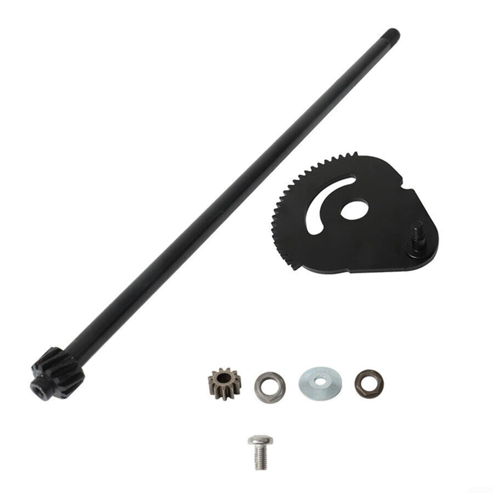 Eje de barra de dirección, kit de 4 piezas con bujes, engranaje de repuesto 738-0919B, ajuste directo, fácil instalación, construcción para un control suave, piezas de reparación de cortacésped de