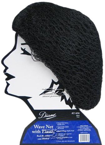 Diane Wave Net Head, czarna, 24 szt