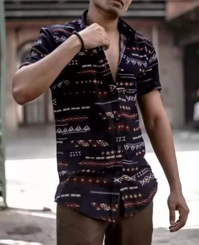 Image of Polly Cotton Solid Half Sleeve Shirt for Men