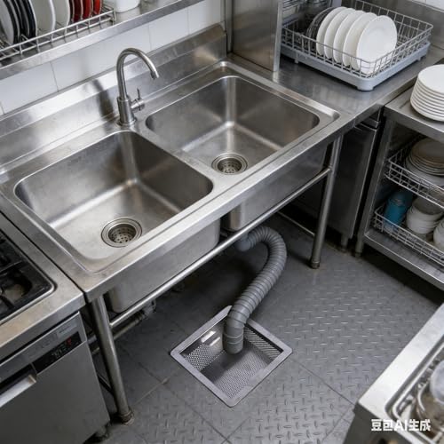 Colador de acero inoxidable 8.5x8.5x3 in miniatura 7