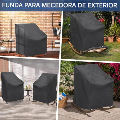 Funda para silla de patio ajustable que soluciona la humedad en terrazas 5