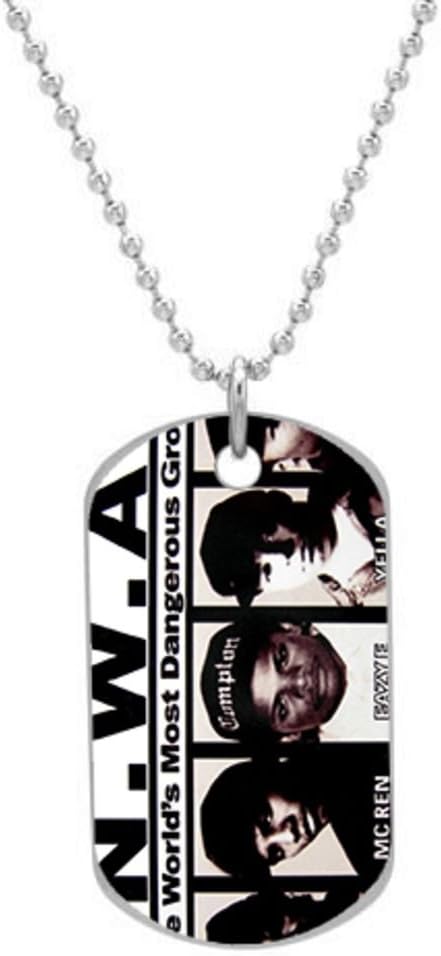 NWA ICE CUBE DR DRE EAZY E RAP HIP HOP Customized Dog Tag Pet Tags Dogtag (One Side) Size:1.2X2X0.1 inches Necklace Charm Unique Gift