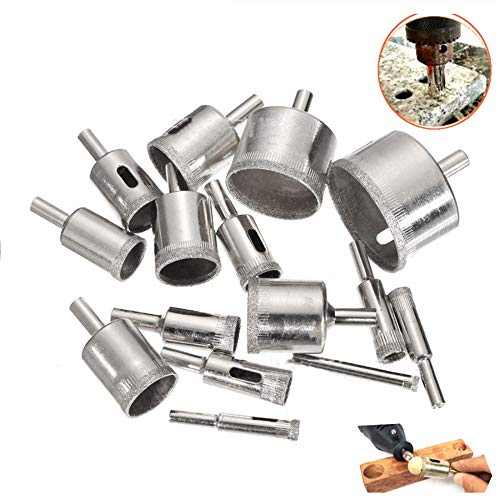 Set de 15 brocas diamantadas para vidrio y cerámica miniatura 3