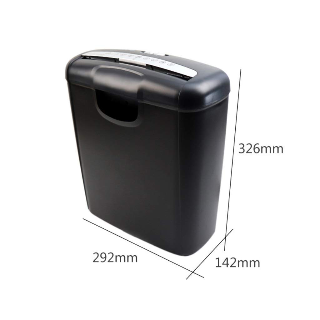 Trituradora de 6 páginas con Cortes transversales y Funcionamiento silencioso Papel triturado/Tarjeta de crédito con 10 litros, CD/DVD, y la Tarjeta de crédito