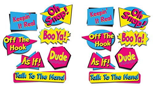 90's Phrase Cutouts Pack of 2
