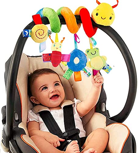 Image of FPVERA Infant Car Seat Toys for Babies 0-6 Months: Travel Baby Toy for Rear Car Seat, Adjustable Mobile Activity Arch with Music, Sensory Hanging Toy Fits Safety Car Seats, Crib, Stroller (Colorful)