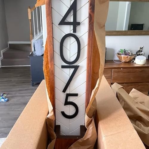 Vertical Address Sign Planter For Your House, Vertical House Numbers Plaque For Outside Home, House Numbers Address Plaque, Modern House Number Sign, Waterproof Address Numbers, House Address Numbers #TOP3