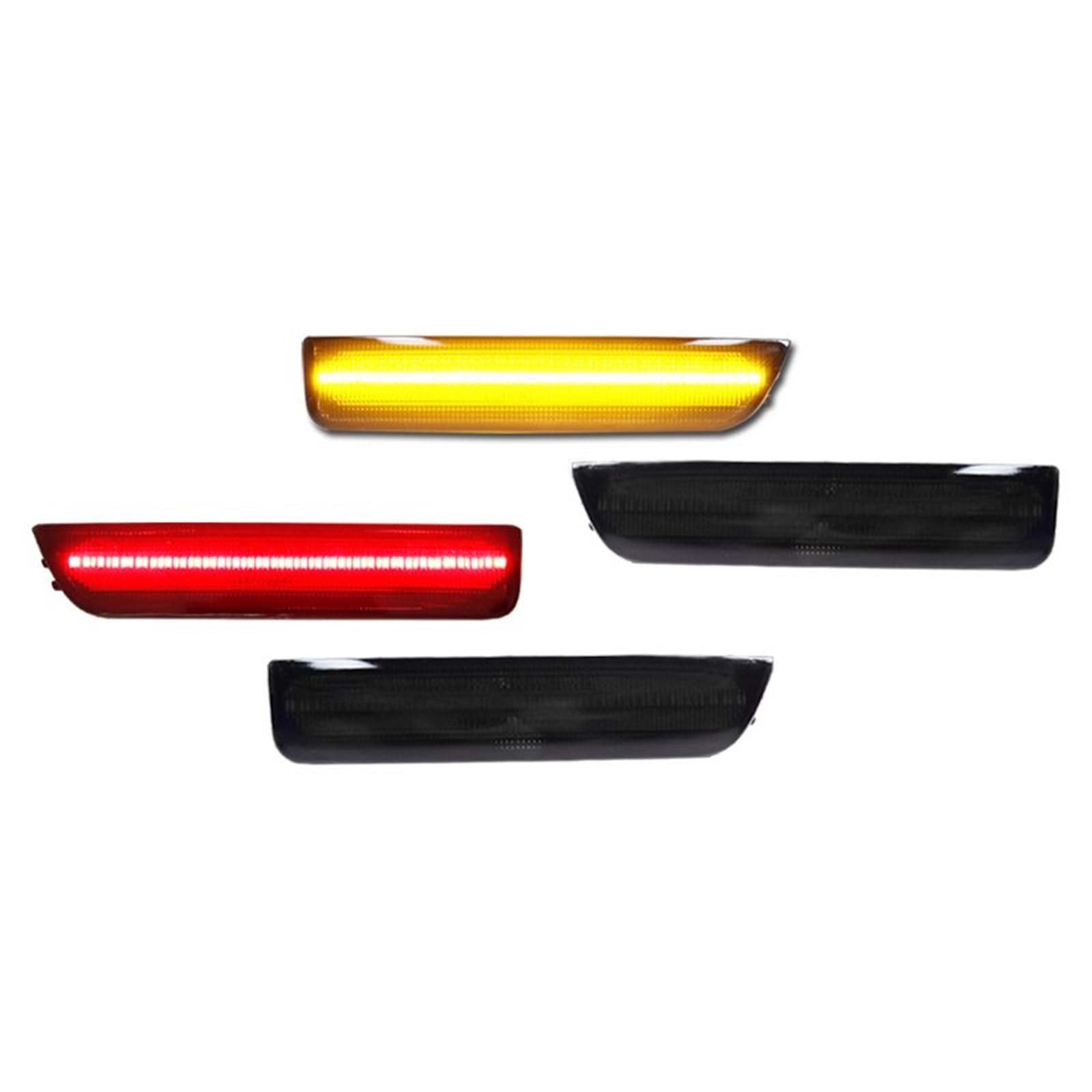 Indicatore Laterale Per VW Per Passat Per B5.5 2001-2005 LED Paraurti Anteriore Posteriore Indicatore Laterale Indicatori Direzione Flare Lampade Indicatori di Direzione(4pcs Red Amber)