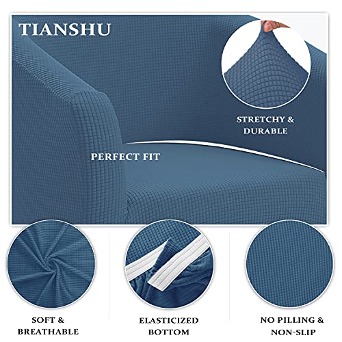 Tianshu 41-11 Stretch Tub Chair Cover,Jacquard Club Chair Covers, Armchair Slipcovers, Non-Slip Barrel Chair Cover For Dining Living Room Office Reception Chair thumb #3