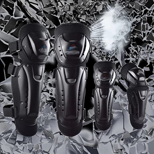 Kneepad Rodilla y Almohadillas de Codo JFDBGU para Moto Kit de Protectores de Cuatro Piezas 3