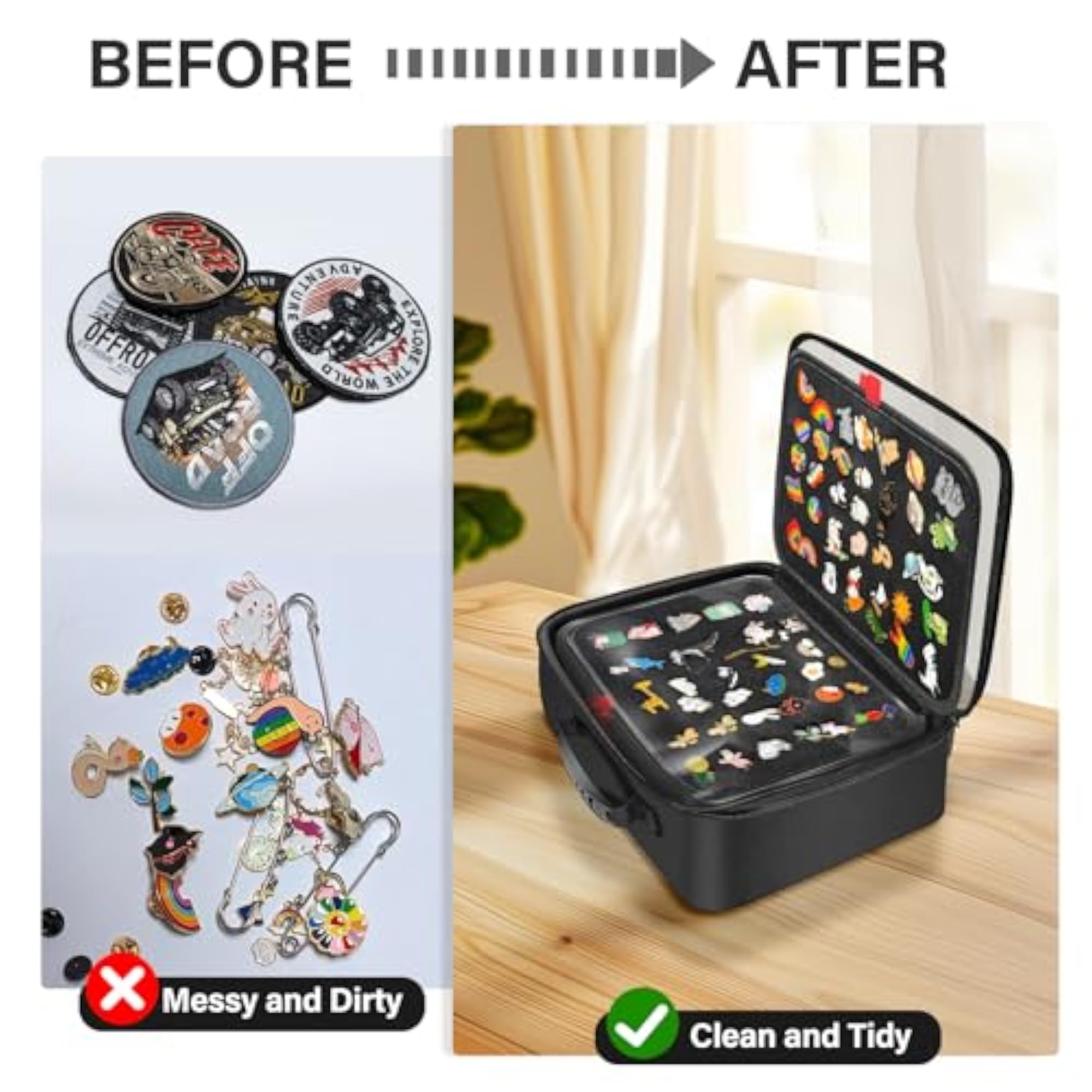 Enamel Pin Display Book, 18 Page Storage Organizer