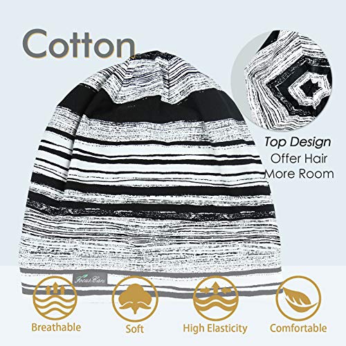 Image of Satin Lined Sleep Slouchy Cap Curly Girl Slap Headwear Gifts For Frizzy Hair Women
