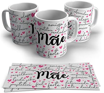 Canequeiro Store, Caneca de Porcelana dia das Mães 22, Multicolor