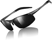 Vista 8 de Gafas de sol polarizadas deportivas para hombre que conducen gafas de sol de protección UV con marco metálico para hombres 8177