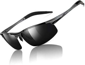 Mens Sports Polarized Sunglasses Driving Metal Frame UV Protection Sunglasses For Men 8177