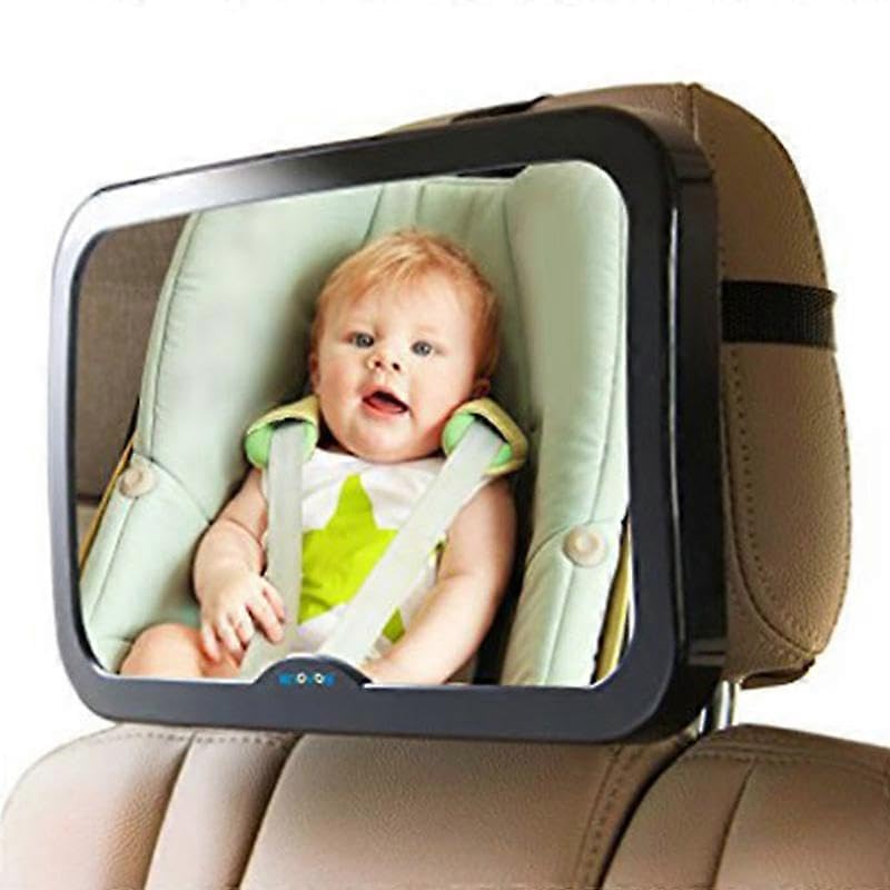 Baby Car Mirror, Rear View Back Seat Mirror for Infants Wide Crystal Clear View, Adjustable Safety Mirror with Secure Mount - Image 4