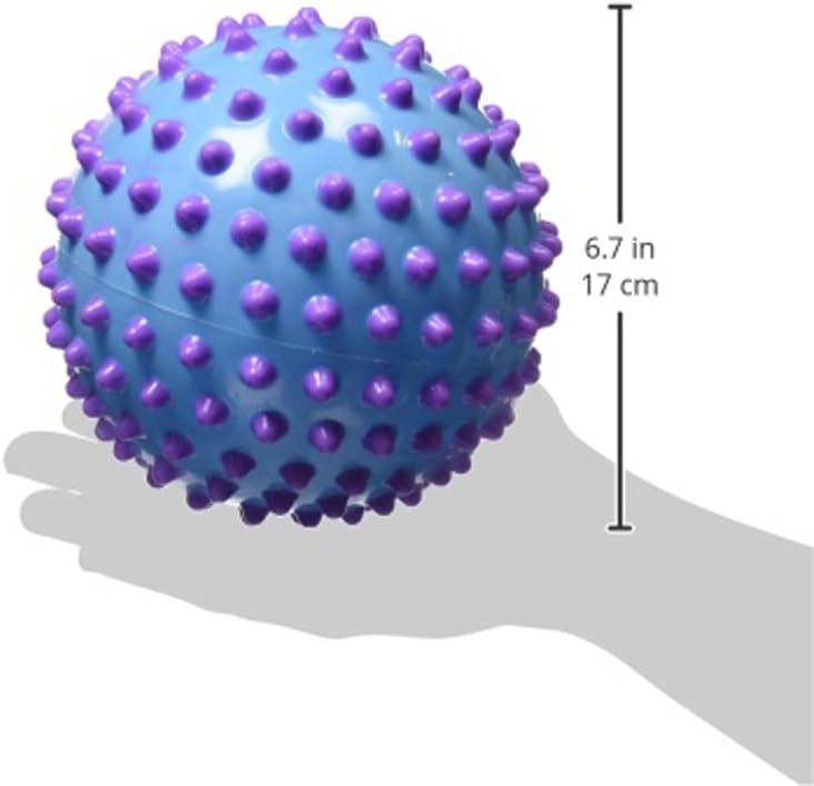 Sensory Ball for Baby and Toddlers - 7 inch Toy Encourages Sensory Engagement - Squeeze, Toss, Roll and Bounce - Develop Motor Skills With This Bright Colored Ball of Fun! - Colors May Vary : Toys & Games