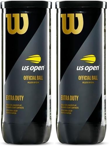Miniatura 1 de Wilson US Open - Pelotas de tenis (elige entre trabajo extra, servicio regular o alta altitud), 3 latas de pelotas en paquetes múltiples (2-24 latas