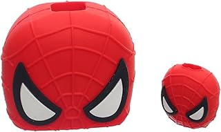 G-Power Hard Silicone Charger Protector And Cable Protector Designed With Super Hero Shaped Set Of 2 Pieces - Multi Color