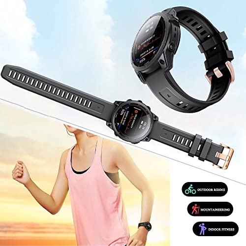 Correa de reloj de 20 mm de silicona para Garmin Fenix 6S 5S Plus Descent Mk2S Agate 6