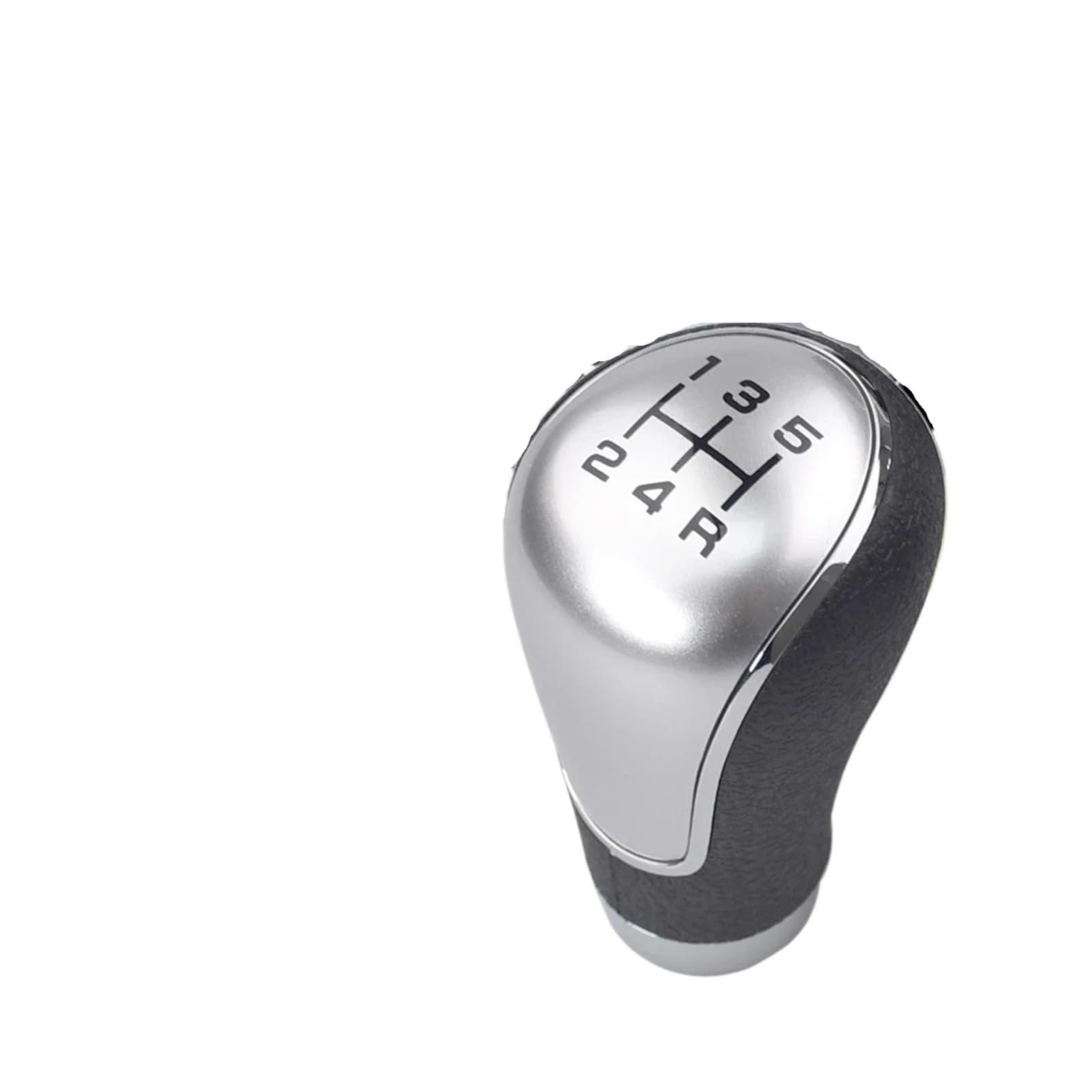 Qmtvfsrh Silver-5R Speed Car Gear Shift Knob For Mitsubishi For Outlander Ex For Grandis For Lancer-Ex 5/6 Speed Gear Shift Knob Lever Head Replacement(Silver-5R Speed)