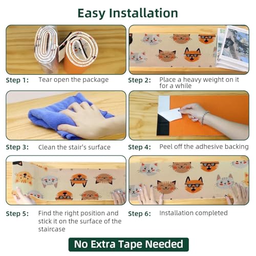 Tapis d'escalier antidérapants pour le confort des chiens et chats - 7