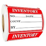 Inventory Organizer Stickers Inventory Labels 2 x 3 Inch Inventory Control Labels Warning Label Inve