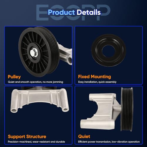 Image of ECCPP A /C Compressor Bypass Pulley Fits 1995 for Chevrolet Blazer 4.3L