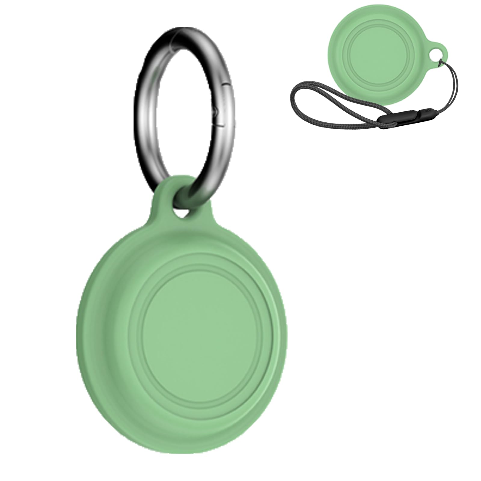 NOUKAJU Case for Motorola Moto tag, Silicone Protective Cover(with Round Buckle + Lanyard) Drop-Proof,Scratch-Proof,Dust-Proof,Protective Case for Moto tag(Green)-picture-11