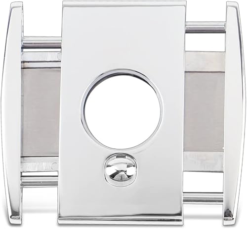 Miniatura 1 de KEENSUN - Cortador de cigarros de doble hoja de acero inoxidable de guillotina de aleación de zinc (calibre de 60 anillos), hoja de corte de acero