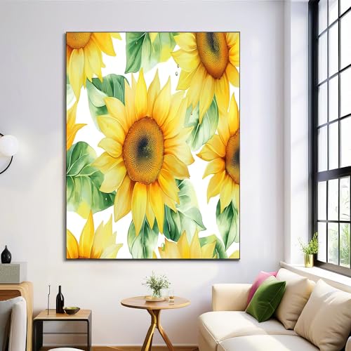 Pintura sobre lienzo de flores de verano para crear un hogar alegre y relajante