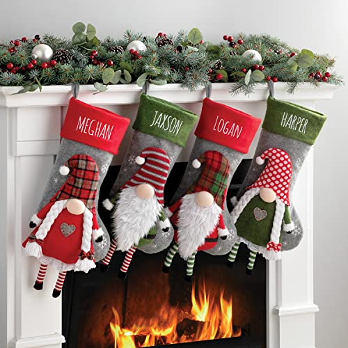 Personalized Planet Boy Gnome Christmas Stocking...