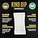 Top Shelf King Dip, Nootropic Energy Caffeine Pouches for Alpha Performance, Focus & Neuro Brain Supplement | Coffee Pouch Alternative (Mint)