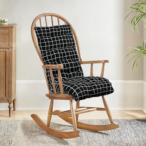 Kuber Industries 18x48 Inch Extra Long Chair Cushion Black - Image 2