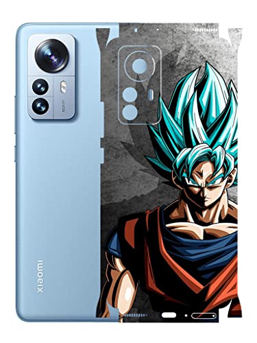 Image of AtOdds - Xiaomi 12 Pro Mobile Back Skin Rear Screen Guard Protector Film Wrap (Coverage - Back+Camera+Sides) (Goku)