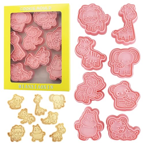 Catálogo de Molde para galletas - 5 favoritos. 46 Cortadores de galletas de animales del bosque con sellos para galletas 8 piezas Moldes de cortadores 3D de dibujos animados para fondant, galletas, queso para hornear (Animal)