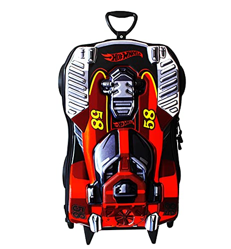 Mochila Escolar 3D com 6 Rodinhas Hotwheels DUNE A SOAR - Maxtoy
