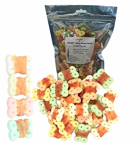 DOGCHEWZ-Chicken-Wrapped-Biscuits-for-Dogs-All-Natural-Ingredients-Free-from-Artificial-Additives-1-LB-Bag-58-62-Pieces - Cucciolini Doodles   DOGCHEWZ-Chicken-Wrapped-Biscuits-for-Dogs-All-Natural-Ingredients-Free-from-Artificial-Additives-1-LB-Bag-58-62-Pieces