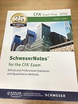 Paperback SchweserNotes CFA Level 1 2016 Book