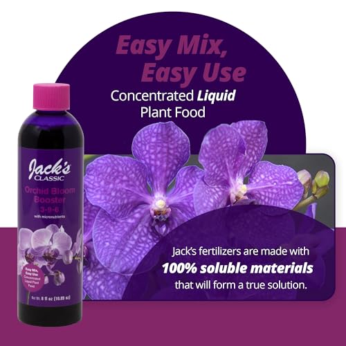 Image of Jack's Classic 3-9-6 Orchid Bloom Booster Liquid Plant Food with Micronutrients, 8 fl. oz.