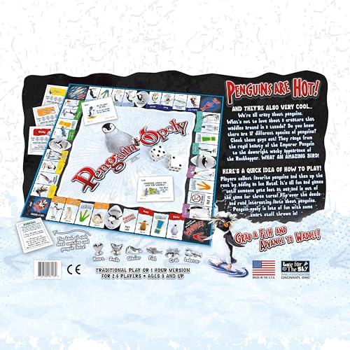 Late for The Sky Penguin-Opoly Juego de Mesa Familiar miniatura 6