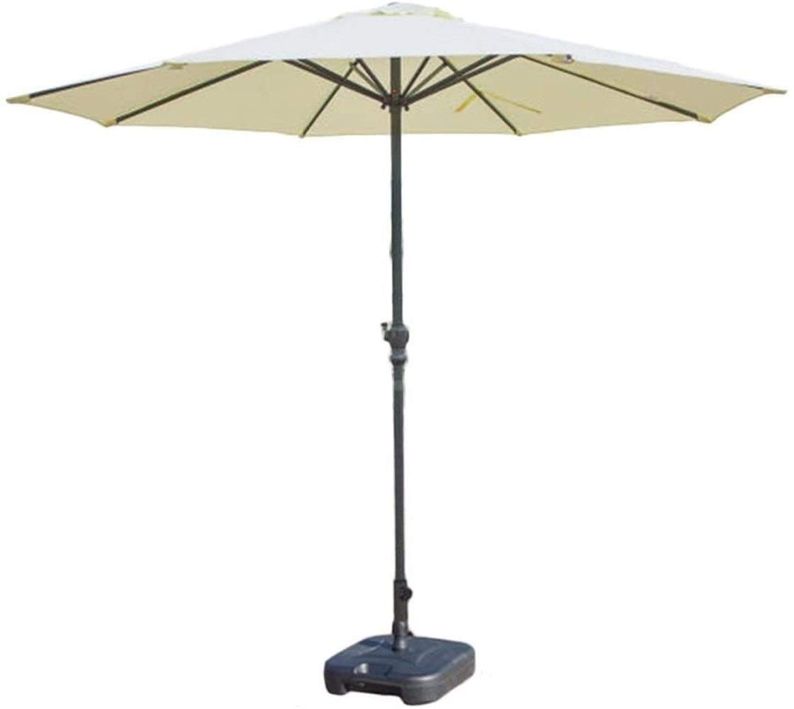 HCZKIUJY Outdoor Garden Parasols Parasols 9' Patio/Garden Umbrella with Crank, Perfect for Outdoor Yard, Beach Commercial Event Market, Camping, Swimming Pool Side (Off A)
