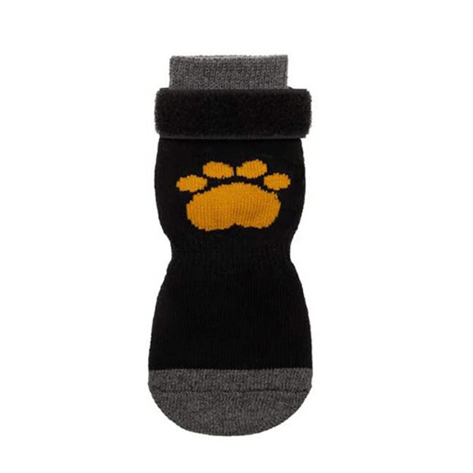 Calzini Antiscivolo per Cani con Cinghie Regolabili Protezioni per Zampe di Cane con Impugnature per Evitare Che Le Scarpe del Cane Lecchino O Scivolino,Nero,L