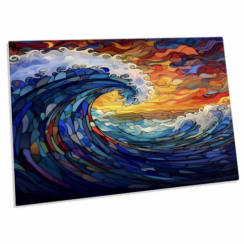 Imagen colorida diseño vidrio marino - pad escritorio miniatura 1
