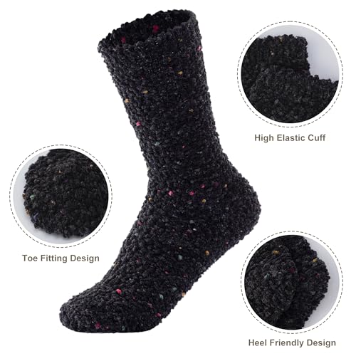 RockDove Women's Confetti Chenille Lounge Socks2