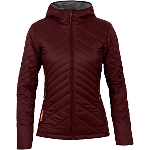 Icebreaker Merino Women's Stratus Long Sleeve Zip Hoodie, Redwood/Stealth, Small