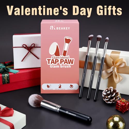 Valentine's Day Makeup Brushes Set for Her
