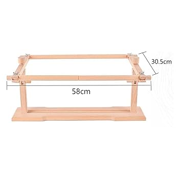 アメリカ製 クロスステッチ刺繍 スクロールフレーム ラップスタンド Amazon.co.jp: 回転刺繍フレームスタンド、調節可能なクロス