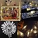 Dopheuor Photo Clip String Lights LED Fairy Clip String Lights Hanging Photo Pictures Battery Operated for Gifts Patio Christmas Bedroom Wedding Birthday Party Halloween Festival Decor (no Battery)